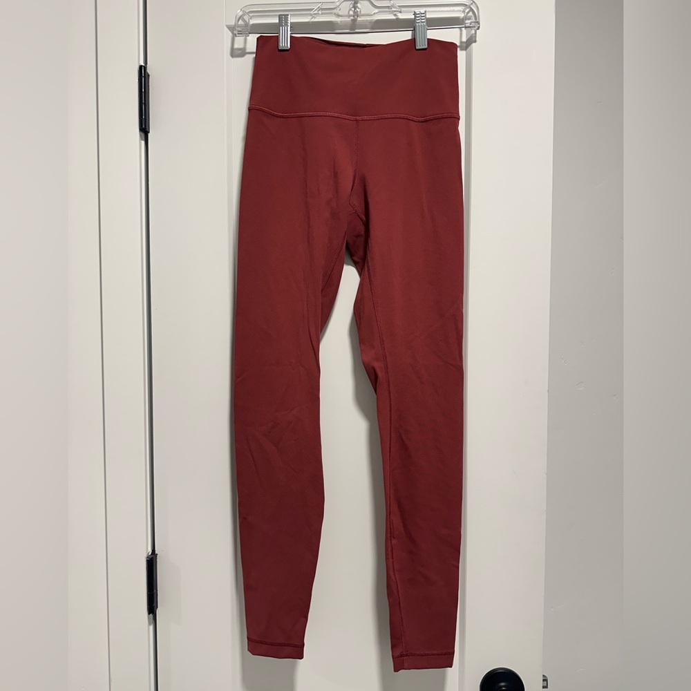 Lululemon leggings - reddish color